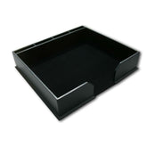 Black Leatherette 17 x 14 Conference Pad & Coaster Holder